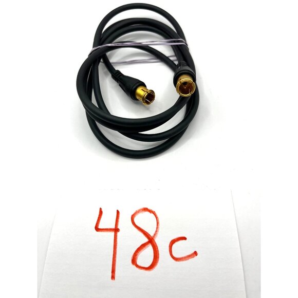High-Quality Coaxial Cable With Gold-Plated Connectors - 48 Inches Long 48c - Picture 3 of 3